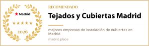 Tejados y Cubiertas madrid, entre las 10 mejores empresas recomendadas en la comunidad de madrid